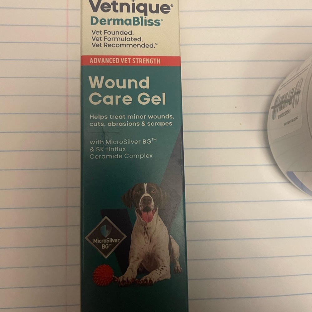 Unopened NEW DermaBliss Wound Care Gel for Dogs - Blue
